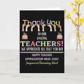 Lehrerbewertungswoche Karte (Gelbe Blume)