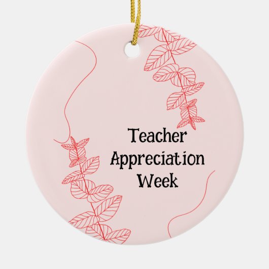 Lehrerbewertungswoche Keramik Ornament (Vorne)