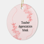 Lehrerbewertungswoche Keramik Ornament (Links)