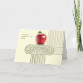 Lehrerbewertungswoche mit benutzerdefinierten Kart Dankeskarte