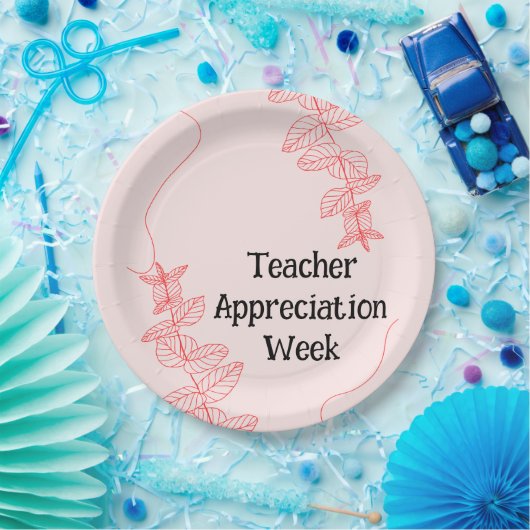Lehrerbewertungswoche Pappteller (Party)