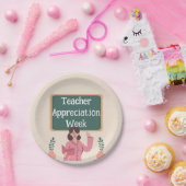 Lehrerbewertungswoche Pappteller (Party)