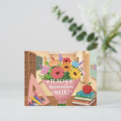 Lehrerbewertungswoche Postkarte (Stehend Vorderseite)