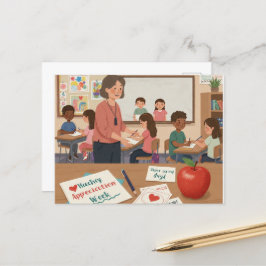 Lehrerbewertungswoche Postkarte
