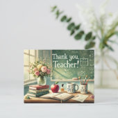 Lehrerbewertungswoche Postkarte (Stehend Vorderseite)