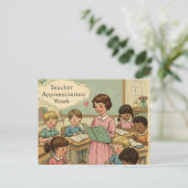Lehrerbewertungswoche Postkarte (Stehend Vorderseite)