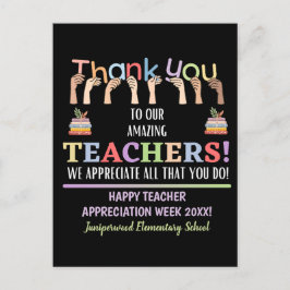 Lehrerbewertungswoche Postkarte