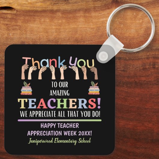 Lehrerbewertungswoche Schlüsselanhänger (Rückseite)