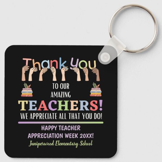 Lehrerbewertungswoche Schlüsselanhänger (Rückseite)