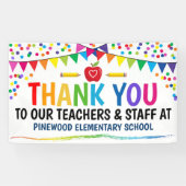 Lehrerbewertungswoche Vielen Dank Banner (Horizontal)