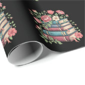 Lehrerbuch Zurück zu Wildblumen in der Schule Geschenkpapier (Rolleneckpunkt)