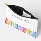 Lehrerbücher in Regenbogenfarben nach Maß Zubehörtasche (Offen)