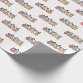 Lehrercoach Retro Geschenkpapier (Ecke)