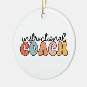 Lehrercoach Retro Keramik Ornament (Links)