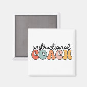 Lehrercoach Retro Magnet (Vorderseite/Rückseite)