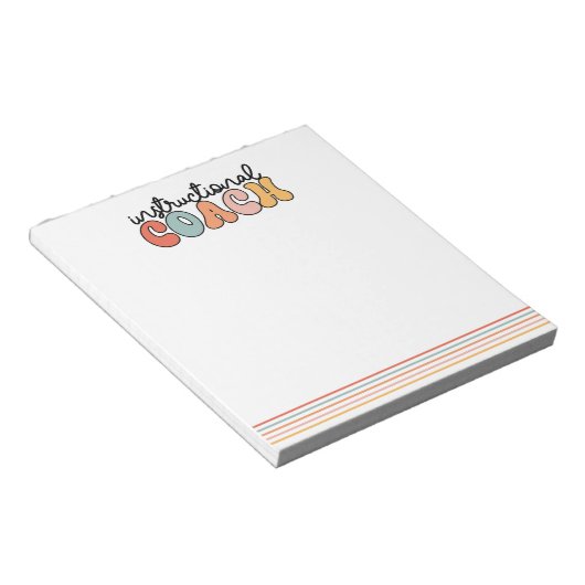 Lehrercoach Retro Notizblock (angewinkelt)