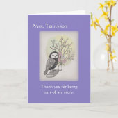 Lehrercoach Vielen Dank Ende der Amtszeit Individu Karte (Gelbe Blume)