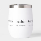 Lehrerdank Namensgeschenk Moderne Lehrergeschenke (Rückseite)