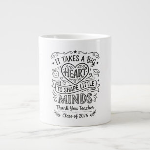 Lehrerdank-Tasse Abschlussklasse 2026 . Jumbo-Tasse