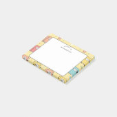 Lehrerdankesch-Buchmuster Post-it Klebezettel (angewinkelt)
