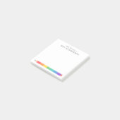 Lehrerdankesch-Regenbogen-Bleistift individuell Post-it Klebezettel (angewinkelt)