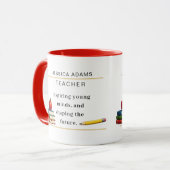 Lehrerdankeschale Kaffee-Tasse Tasse (Vorderseite Links)