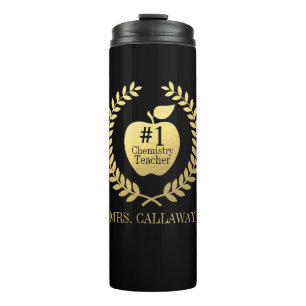 Lehrerdankeschön Faux Goldfolie benutzerdefinierte Thermosbecher