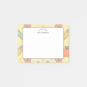 Lehrerdankeschön Gelbes Liefermuster Post-it Klebezettel (Vorderseite)
