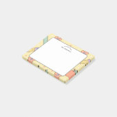 Lehrerdankeschön Gelbes Liefermuster Post-it Klebezettel (angewinkelt)