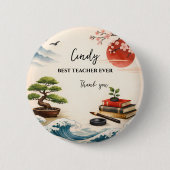 Lehrerdankeschön‑Geschenk | Ende des Schuljahres Button (Vorderseite)