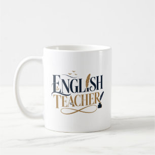 Lehrerdankeschön-Geschenk für Englischlehrer Kaffeetasse
