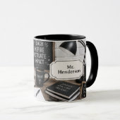 Lehrerdankeschön-Geschenk Schwarz & Weiß Tasse (VorderseiteRechts)