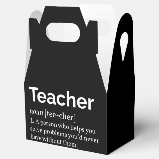 Lehrerdefinition Geschenkschachtel (Geöffnet)