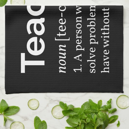 Lehrerdefinition Geschirrtuch (Gefaltet)