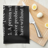 Lehrerdefinition Geschirrtuch (Viertel Falte)