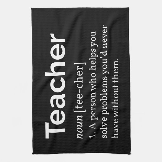 Lehrerdefinition Geschirrtuch (Vertikal)