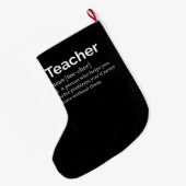 Lehrerdefinition Großer Weihnachtsstrumpf (Rückseite (Hängend))