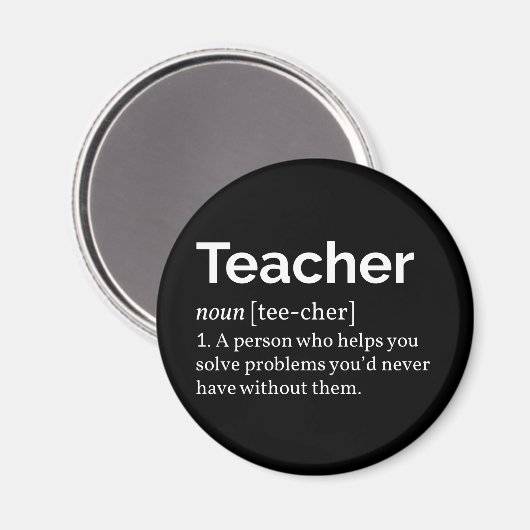 Lehrerdefinition Magnet (Vorderseite/Rückseite)
