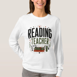 Lehrerdesign für Leser Vintage-Buchliebhaber T-Shirt