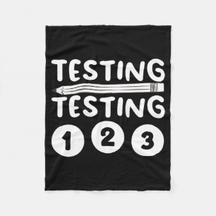Lehrerentwürfe für männliche weibliche Tests Fleecedecke