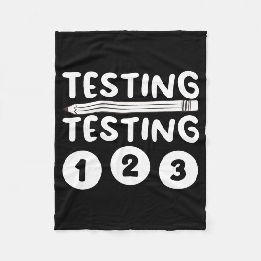 Lehrerentwürfe für männliche weibliche Tests Fleecedecke (Vorderseite)