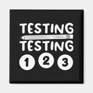 Lehrerentwürfe für männliche weibliche Tests Magnet