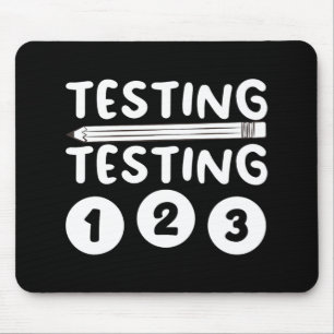 Lehrerentwürfe für männliche weibliche Tests Mousepad