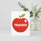Lehrerer Apfel Postkarte (Stehend Vorderseite)
