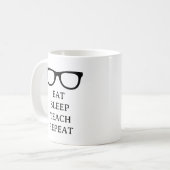 Lehrererwähnungs-Tag Kaffeetasse Geschenk (Vorderseite Links)