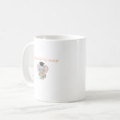 Lehrerexamen Lustiger Elefant Kaffeetasse (Vorderseite Links)