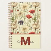 Lehrerexamen Wildblumen Botanik Geschenk Planer (Vorderseite)