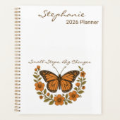 Lehrerexamen Wildblumen Schmetterling Geschenk Planer (Vorderseite)