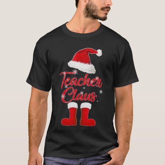 Lehrerfamilie für Weihnachten T-Shirt (Vorderseite)