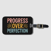 Lehrerfortschritt über Perfektion zurück zur Schul Gepäckanhänger (Vorderseite (Horizontal))